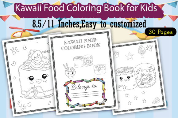 Discover the Joy of Kawaii Food Coloring Book for Kids: A Perfect Addition to Your KDP Portfolio