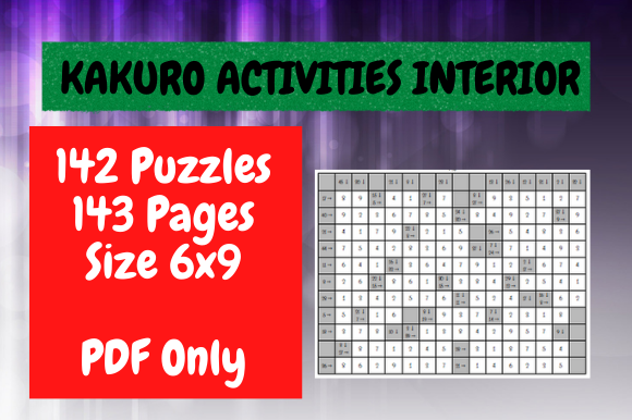 Discover the Ultimate Kakuro Puzzles 142 Games for KDP Set