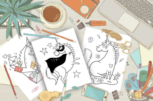 Explore the Magic of 10 Coloring Pages with Unicorns