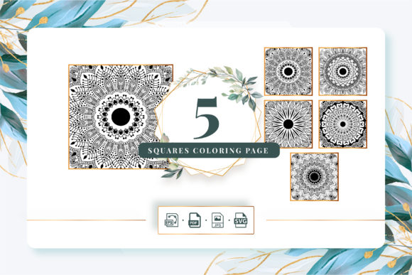 Exploring the Creative Potential of 5 Squares Coloring Book Pack 05