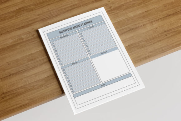 KDP Interiors Shopping Menu Planner