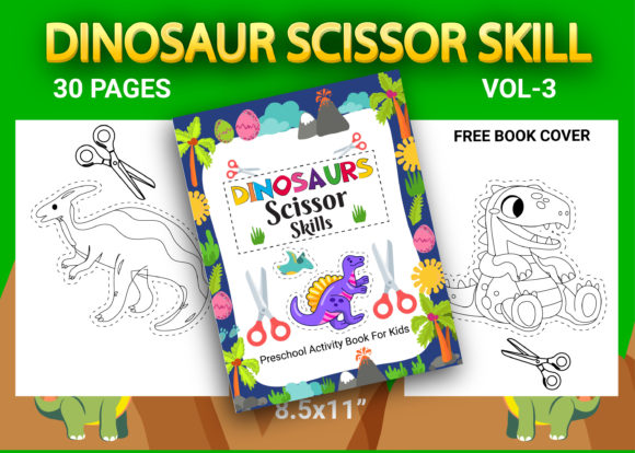 Mastering Dinosaur Scissor Skills with a Comprehensive Activity Book