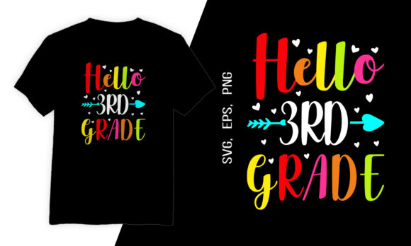 Strategic Use of T-Shirt Design Hello 3rd Grade for Engaging and Memorable Branding