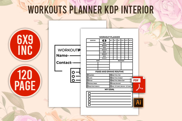 Transform Your Fitness Publishing with High-Resolution Workouts Planner Kdp Interior